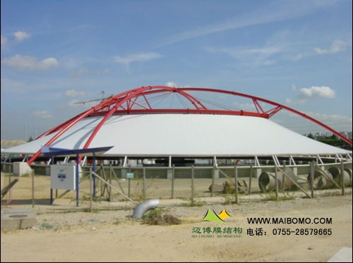 造紙廠(chǎng)污水池加蓋膜結(jié)構(gòu)