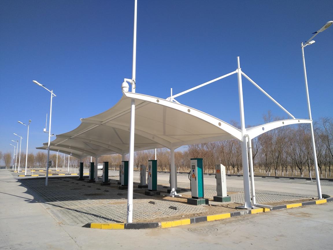 沙波頭機場公交站膜結(jié)構(gòu)停車棚